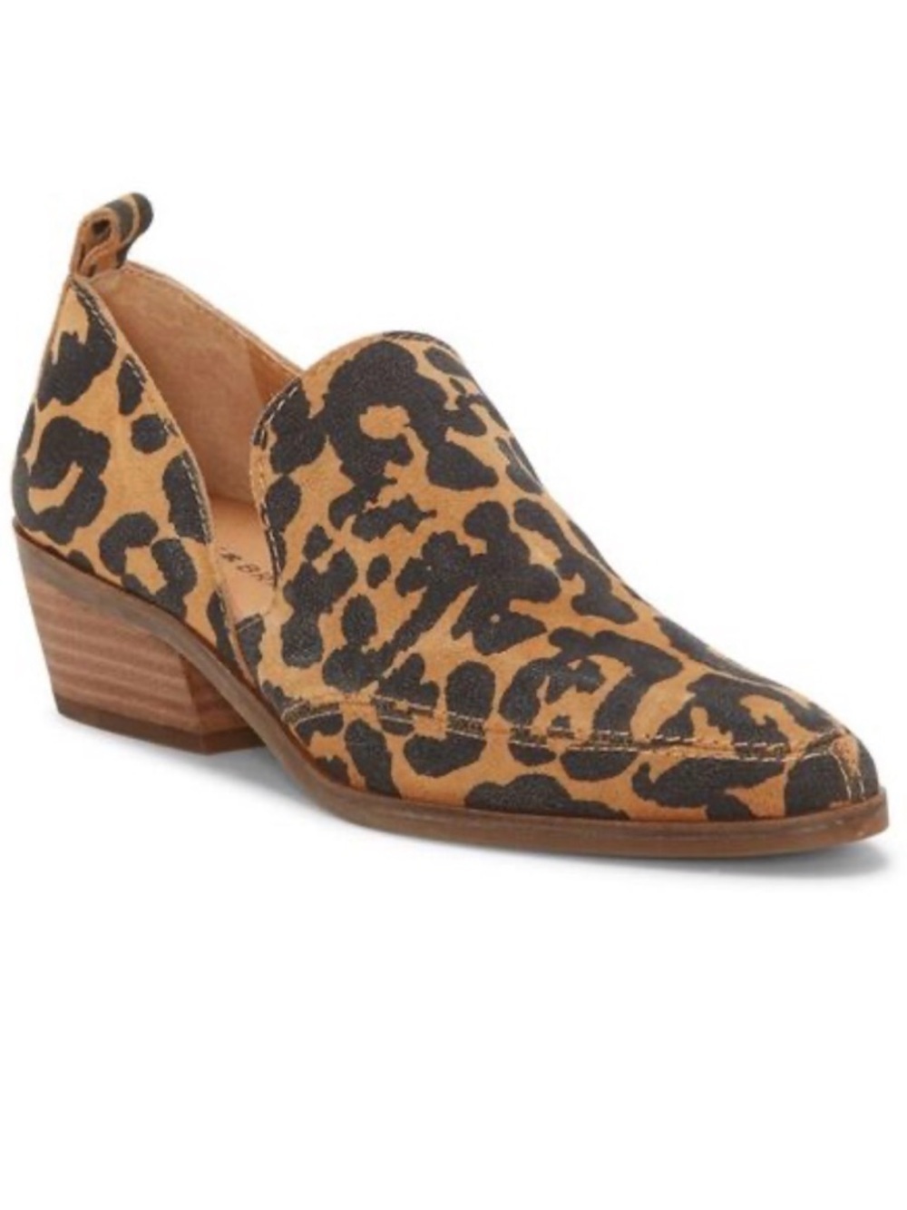 Lucky Brand Leopard Print Slip-On Loafer in Tan and Black
